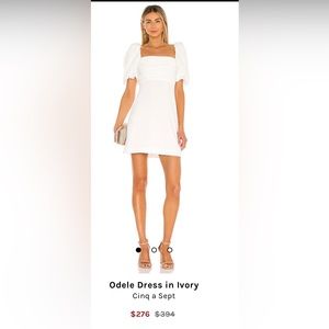 Cinq a sept amazing white dress! So classy and chic.